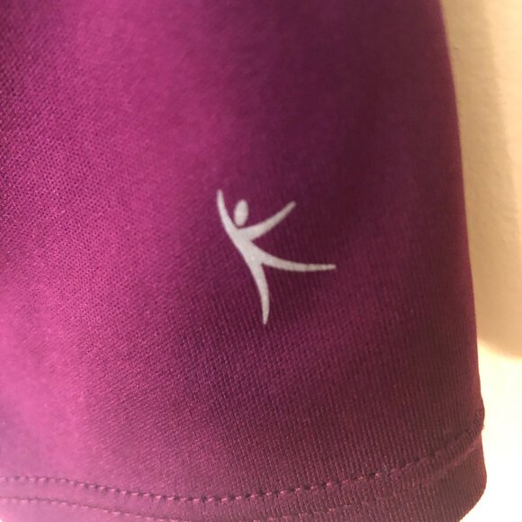 Danskin Now DRIMORE purple long-sleeve athletic top sz L - Picture 4 of 6